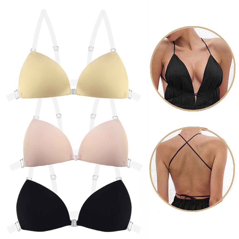Minimizer Bra Women - Soutien-gorge adhésif pour femme, sans dos,