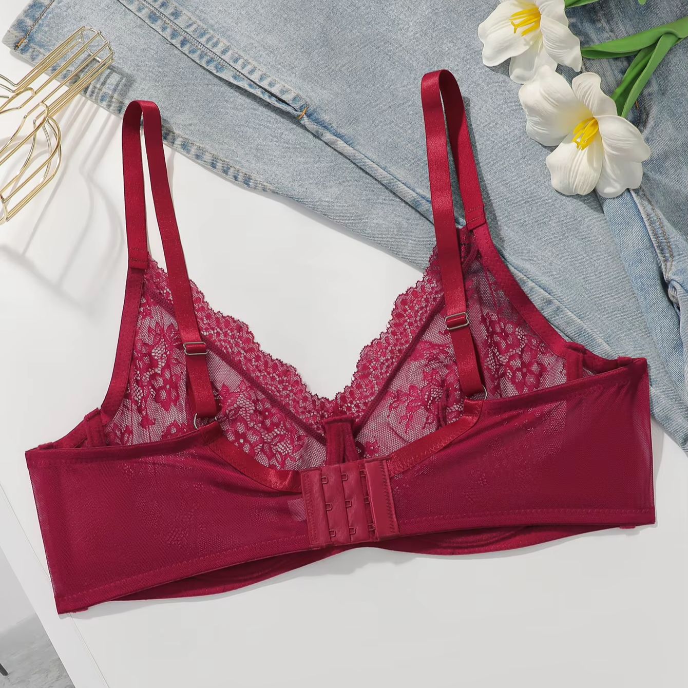 Soutien-gorge transparent en d - Sheer Bra Lace avis et prix