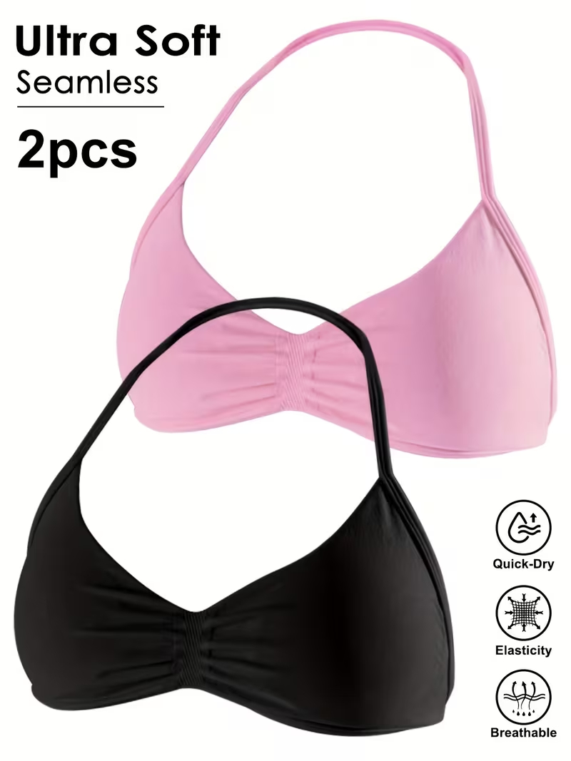 Lot de 2 débardeurs de sport s - T Shirt Bra Seamless avis et prix